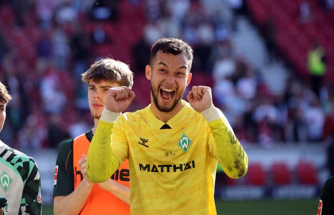 26.04.26 VfB Stuttgart - SV Werder Bremen Deutschland, Stuttgart, 26.04.2026, Fussball, Bundesliga, Saison 2025 2026, VfB Stuttgart - SV Werder Bremen: Mio Backhaus (SV Werder Bremen). *** 26 04 26 VfB Stuttgart SV Werder Bremen Germany, Stuttgart, 26 04 2026, Football, Bundesliga, Season 2025 2026, VfB Stuttgart SV Werder Bremen Mio Backhaus SV Werder Bremen