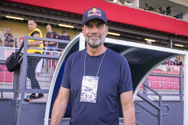 BRAGANCA PAULISTA, BRAZIL - APRIL 26: Jurgen Klopp, Head of the Red Bull Global Football Organisation looks on prior to a Brasileirao 2026 match between Bragantino and Palmeiras at Nabi Abi Chedid on April 26, 2026 in Braganca Paulista, Brazil. (Photo by Anderson Lira Sports Press Photo )  Copyright: xAndersonxLira SportsxPressxPhotox Sportspressphoto_SPR137624