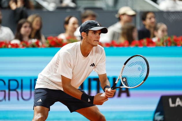 Rafael Jodar (ESP), APRIL 26, 2026 - Tennis : Rafael Jodar during singles Round of 32 match against Joao Fonseca on the ATP, Tennis Herren tour Masters 1000 tournaments Mutua Madrid Open tennis tournament at the Caja Magica in Madrid, Spain. Noxthirdxpartyxsales  aflo_328413431