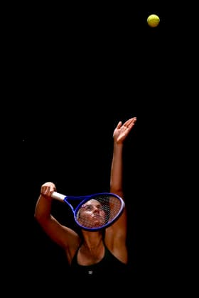 April 26, 2026, Madrid, Madrid, Spain: MARTA KOSTYUK of Ukraine †WILSON during the Mutua Madrid Open 2026, ATP, Tennis Herren Masters 1000 and WTA, Tennis Damen 1000 tennis tournament, celebrated at Caja Magica on April 26, 2026 in Madrid, Spain. Madrid Spain - ZUMAc312 20260426_zsp_c312_009 Copyright: xOscarxManuelxSanchezx