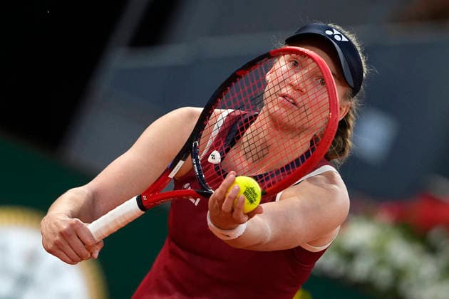 MADRID OPEN TENNIS 2026. WTA, Tennis Damen ZHENG ¢ CHN v RYBAKINA ¢ KAZ Elena Rybakina, Kazakhstan, during Madrid Open Tennis 2025 match. April 26, 2026.(ALTERPHOTOS Acero) MadridSpain  Copyright: xAcerox