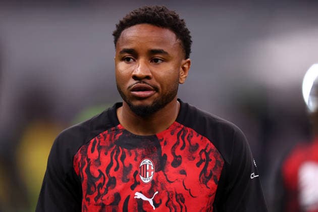 Christopher Nkunku (Ac Milan) warm up, Serie A, AC Milan v Juventus Fc, Giuseppe Meazza, April 26, 2026, Milan, Italy.