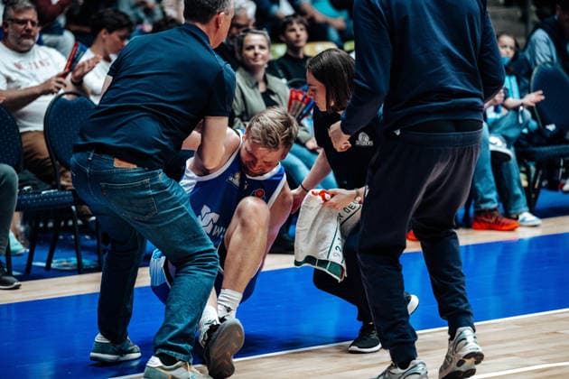 Till Pape (Skyliners Frankfurt, 19) GER, Skyliners Frankfurt vs. Alba Berlin, easycredit BBL, Bundesliga, 31 Spieltag, Saison 2025 2026. 26.04.2026 Eibner-Pressefoto Attila Ziga GER, Skyliners Frankfurt vs. Alba Berlin, easycredit BBL, Bundesliga, 31 Spieltag, Saison 2025 2026. 26.04.2026 Frankfurt am Main Copyright: xEibner-Pressefotox EP_AZA