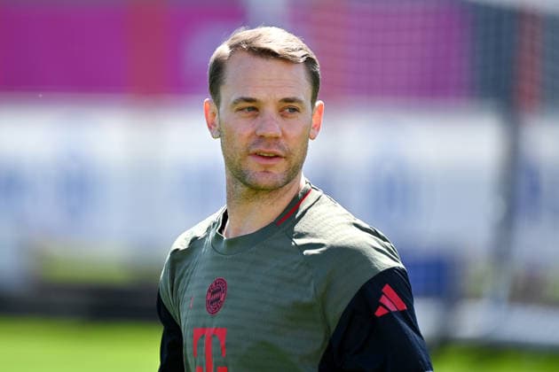 Manuel NEUER (Torwart Bayern Muenchen), Aktion,Einzelbild,angeschnittenes Einzelmotiv,Portraet,Portrait,Porträt. Abschlusstraining Bayern Muenchen am 27.04.2026 Fussball Champions League Halbfinale Paris Saint Germain (PSG) - FC Bayern Muenchen am 28.04.2026