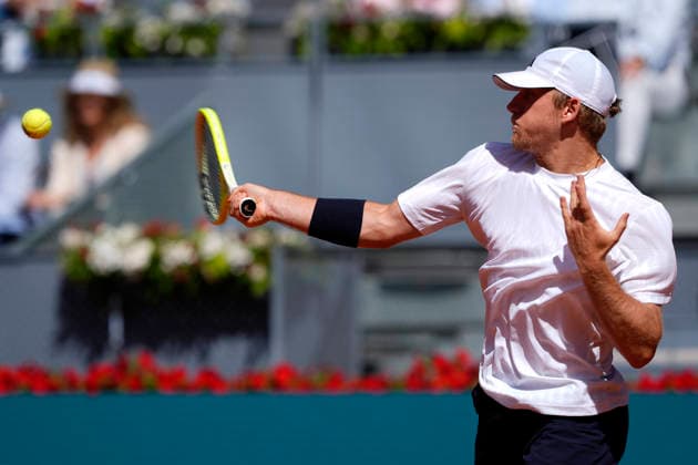 MADRID OPEN TENNIS 2026. ATP, Tennis Herren RUUD ¢ NOR v DAVIDOVICH FOKINA ¢ ESP Alejandro Davidovich Fokina, Spain, during Madrid Open Tennis 2025 match. April 27, 2026.(ALTERPHOTOS Acero) MadridSpain  Copyright: xAcerox