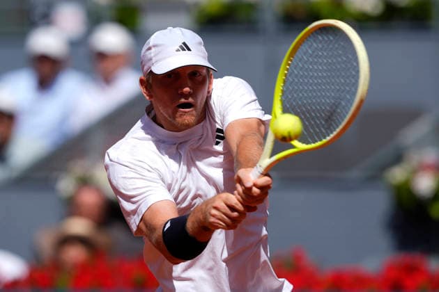 Alejandro Davidovich Fokina, Spain, during Madrid Open Tennis 2025 match. April 27, 2026. (2026042721)