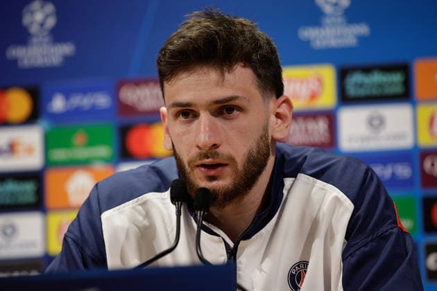 2026.04.27 Paris, Parc des Princes Pressekonferenz von Paris Saint Germain vor dem Halbfinalspiel der Champions League Paris Saint Germain - Bayern Muenchen v.l., Khvicha Kvaratskhelia (Paris Saint-Germain) Copyright: AntonioxBorga