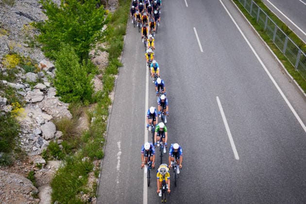 61st Presidential Cycling Tour of Turkiye AYDIN, TURKIYE - APRIL 27: Cyclists compete during the second stage of the 61st Presidential Cycling Tour of Turkiye, a 152-kilometer route from Aydin to Marmaris, in Aydin, Turkiye, on April 27, 2026. Held under the auspices of the Turkish Presidency and supported by the Turkish Youth and Sports Ministry, the eight-stage race is Turkiye’s only event in the ‘ProSeries’ category on the UCI Europe Tour calendar. Ahmet Serdar Eser Anadolu Aydin Turkey. Editorial use only. Please get in touch for any other usage.  Copyright: x2026xAnadoluxAhmetxSerdarxEserx