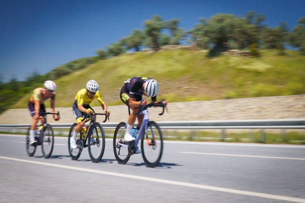 61st Presidential Cycling Tour of Turkiye AYDIN, TURKIYE - APRIL 27: Cyclists compete during the second stage of the 61st Presidential Cycling Tour of Turkiye, a 152-kilometer route from Aydin to Marmaris, in Aydin, Turkiye, on April 27, 2026. Held under the auspices of the Turkish Presidency and supported by the Turkish Youth and Sports Ministry, the eight-stage race is Turkiye’s only event in the ‘ProSeries’ category on the UCI Europe Tour calendar. Ahmet Serdar Eser Anadolu Aydin Turkey. Editorial use only. Please get in touch for any other usage.  Copyright: x2026xAnadoluxAhmetxSerdarxEserx