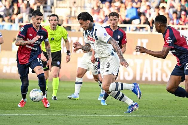 Gianluca Scamacca of Atalanta during Cagliari Calcio vs Atalanta BC, Italian soccer Serie A match in Cagliari, Italy, April 27 2026  Copyright: xLuigixCanu IPAxSportx xipa-agency.netx xx IPA_74276597 IPA_Agency_IPA74276597