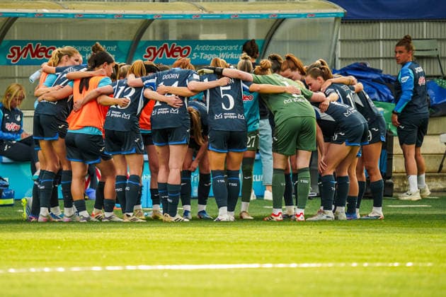 Deutschland: Fussball Google Pixel Frauen-Bundesliga 2025 2026 , 23. Spieltag - TSG Hoffenheim Frauen vs 1. FC Köln Frauen - Dietmar-Hopp-Stadion (Hoffenheim) : Mannschaft Copyright: xBennetxLongx
