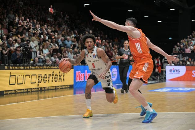 asyCredit Basketball Bundesliga, 31. Spieltag, Niners Chemnitz - BMA365 Bamberg Baskets 27.04.2026 ab 20.00 Uhr Chemnitz, Chemnitz Arena Im Foto: Symbolbild easyCredit Basketball Bundesliga, 31. Spieltag, Niners Chemnitz - BMA365 Bamberg Baskets Chemnitz Sachsen Deutschland