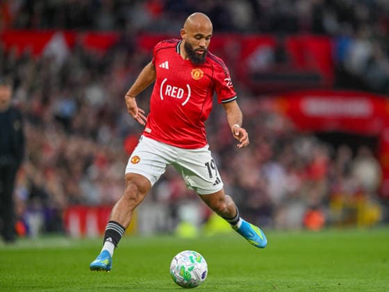 Manchester United, ManU v Brentford Premier League Bryan Mbeumo of Manchester United during the Premier League match at Old Trafford, Manchester 27 04 2026 UK Newspapers OUT Copyright: xKarlxVallantinex FIL-23356-0033
