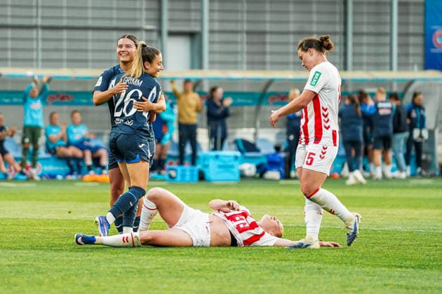 Deutschland: Fussball Google Pixel Frauen-Bundesliga 2025 2026 , 23. Spieltag - TSG Hoffenheim Frauen vs 1. FC Köln Frauen - Dietmar-Hopp-Stadion (Hoffenheim) : Janna Grimm (TSG Hoffenheim Frauen, 26) , Emotionen, Gestik, Geste, Mimik, Jubel, Torjubel Copyright: xBennetxLongx