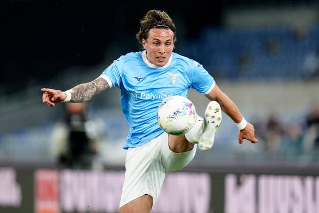 SS Lazio v Udinese Calcio - Serie A Enilive Luca Pellegrini of SS Lazio controls the ball during the serie Serie A Enilive match between SS Lazio and Udinese Calcio at Olimpico on April 27, 2026 in Rome, Italy Rome Stadio Olimpico Lazio Italy Copyright: xGiuseppexMaffiax 260427_SerieA_Lazio-Udinese_GM_01843