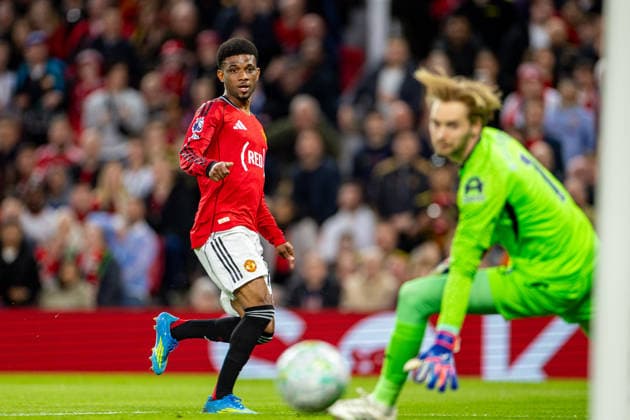Football - FA Premier League - Manchester United, ManU FC v Brentford FC MANCHESTER, ENGLAND - Monday, April 27, 2026: Manchester United s Amad Diallo scores the second goal but it was ruled out for offside during the FA Premier League match between Manchester United FC and Brentford FC at Old Trafford. (Photo by David Rawcliffe Propaganda) MANCHESTER Old Trafford GREATER MANCHESTER ENGLAND  Copyright: xDavidxRawcliffex P2026-04-27-Man_Utd_Brentford-45