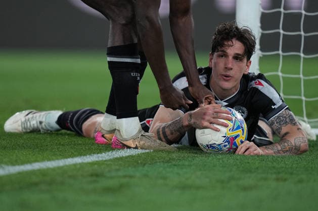 Udinese™s Nicolo Zaniolo during the Serie A EniLive soccer match between Lazio and Udinese at the Rome s Olympic stadium, Italy - Monday April 27, 2026 - Soccer ( Photo by Alfredo Falcone LaPresse )  Copyright: xAlfredoxFalcone LaPressex