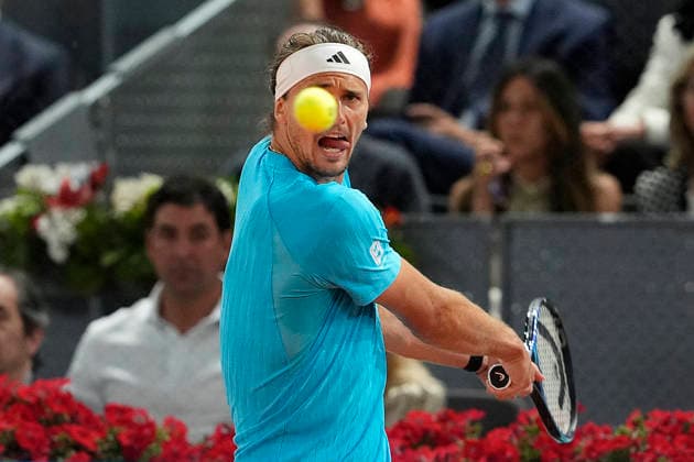 MADRID OPEN TENNIS 2026. ATP, Tennis Herren ZVEREV ¢ GER v ATMANE ¢ FRA Alexander Zverev, Germany, during Madrid Open Tennis 2025 match. April 27, 2026.(ALTERPHOTOS Acero) MadridSpain  Copyright: xAcerox
