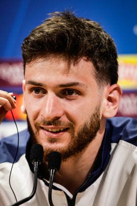 April 27, 2026, Poissy, France, France: Khvicha KVARATSKHELIA of PSG during a Paris Saint-Germain press conference, PK, Pressekonferenz at Campus PSG on April 27, 2026 in Poissy near Paris, France. Paris Saint-Germain Press Conference  - ZUMAm308 20260427_zsp_m308_005 Copyright: xMatthieuxMirvillex