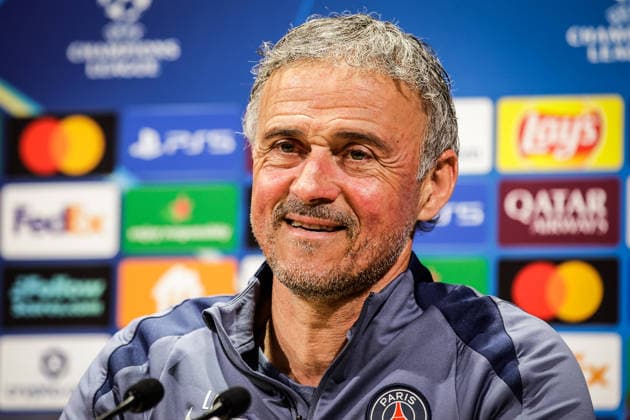 April 27, 2026, Poissy, France, France: Luis ENRIQUE of PSG during a Paris Saint-Germain press conference, PK, Pressekonferenz at Campus PSG on April 27, 2026 in Poissy near Paris, France. Poissy France - ZUMAm308 20260427_zsp_m308_009 Copyright: xMatthieuxMirvillex