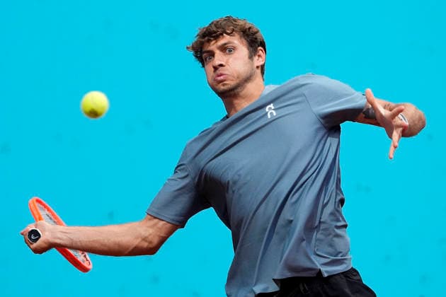 MADRID OPEN TENNIS 2026. ATP, Tennis Herren COBOLLI ¢ ITA v VALLEJO ¢ PAR Flavio Cobolli, Italy, during Madrid Open Tennis 2025 match. April 27, 2026.(ALTERPHOTOS Acero) MadridSpain  Copyright: xAcerox