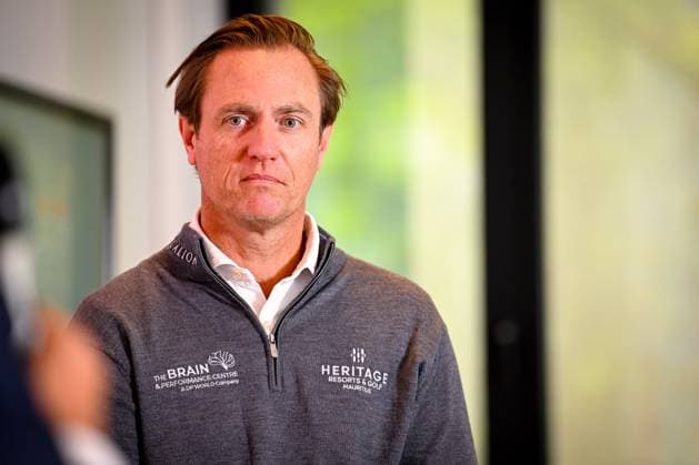 press conference, PK, Pressekonferenz Soudal Open Golf Tournament - 28 04 2026 STERREBEEK, BELGIUM - APRIL 28 : Colsaerts Nicolas during the press conference ahead of the Soudal Open Golf Tournament at the House of Golf on April 28, 2026 in Sterrebeek, Belgium, 28 04 2026  Copyright: xTomasxSiskx