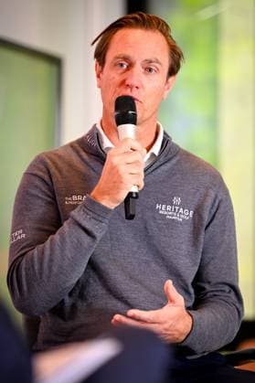press conference, PK, Pressekonferenz Soudal Open Golf Tournament - 28 04 2026 STERREBEEK, BELGIUM - APRIL 28 : Colsaerts Nicolas during the press conference ahead of the Soudal Open Golf Tournament at the House of Golf on April 28, 2026 in Sterrebeek, Belgium, 28 04 2026  Copyright: xTomasxSiskx