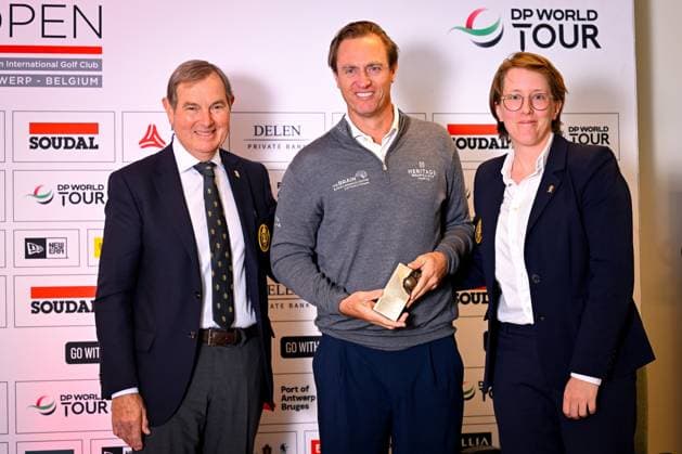 press conference, PK, Pressekonferenz Soudal Open Golf Tournament - 28 04 2026 STERREBEEK, BELGIUM - APRIL 28 : Colsaerts Nicolas during the press conference ahead of the Soudal Open Golf Tournament at the House of Golf on April 28, 2026 in Sterrebeek, Belgium, 28 04 2026  Copyright: xTomasxSiskx