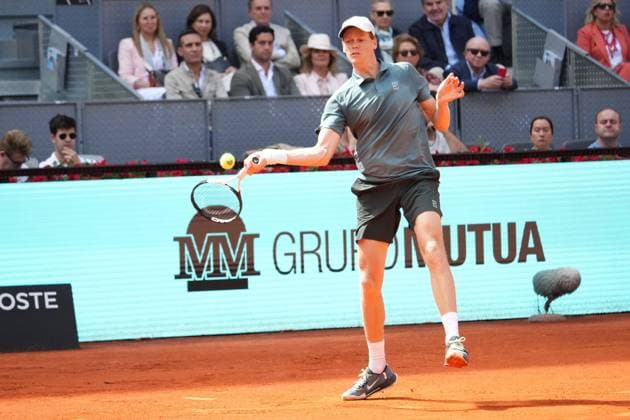 Jannik Sinner (ITA) vs Cameron Norrie (FRA) during Masters Series Madrid 2026 in Madrid, 28 April 2026. Cordon Press 