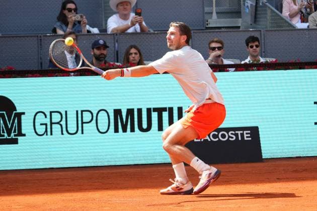 Jannik Sinner (ITA) vs Cameron Norrie (FRA) during Masters Series Madrid 2026 in Madrid, 28 April 2026. Cordon Press 