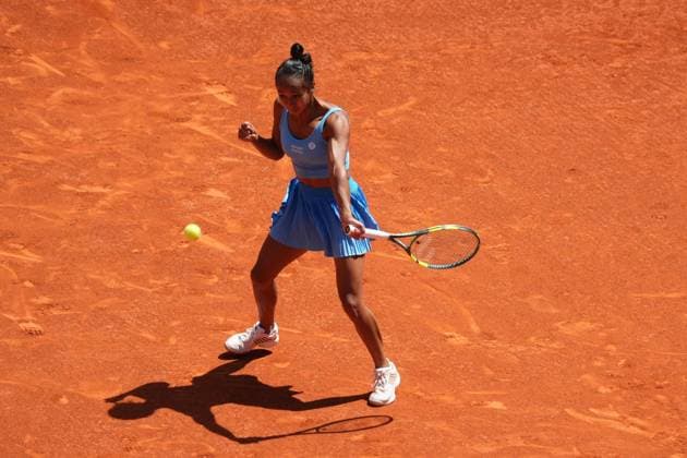 Leylah Fernandez (CAN) vs Mirra Andreeva (RUS) during Masters Series Madrid 2026 in Madrid, 28 April 2026. Cordon Press 