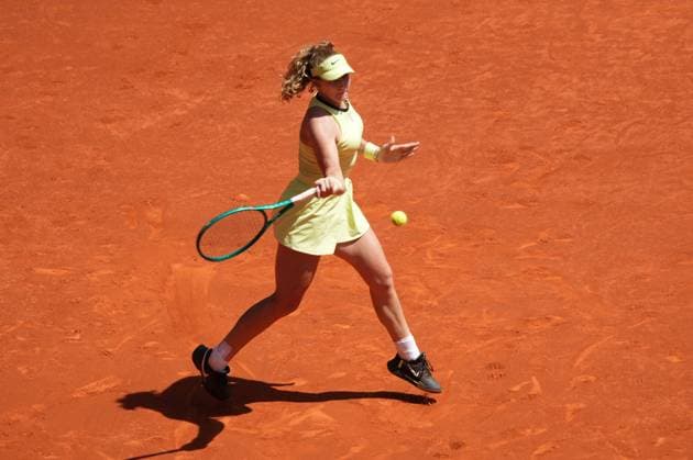 Leylah Fernandez (CAN) vs Mirra Andreeva (RUS) during Masters Series Madrid 2026 in Madrid, 28 April 2026. Cordon Press 