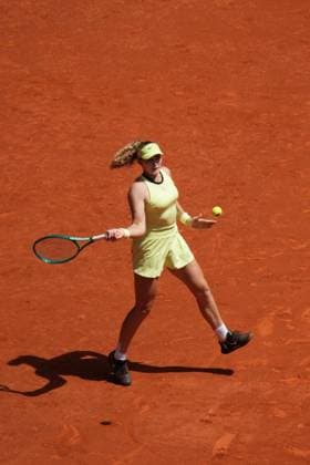 Leylah Fernandez (CAN) vs Mirra Andreeva (RUS) during Masters Series Madrid 2026 in Madrid, 28 April 2026. Cordon Press 
