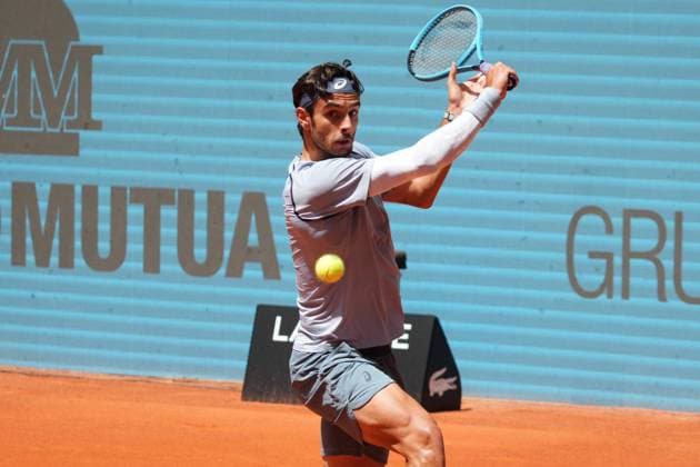 Jirí Lehecka (CHE) vs Lorenzo Musetti (ITA) during Masters Series Madrid 2026 in Madrid, 28 April 2026. Cordon Press 