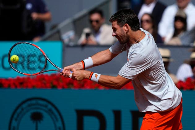 MADRID OPEN TENNIS 2026. ATP, Tennis Herren SINNER ¢ ITA v NORRIE ¢ GBR Cameron Norrie, Great Britain, during Madrid Open Tennis 2025 match. April 28, 2026.(ALTERPHOTOS Acero) MadridSpain  Copyright: xAcerox