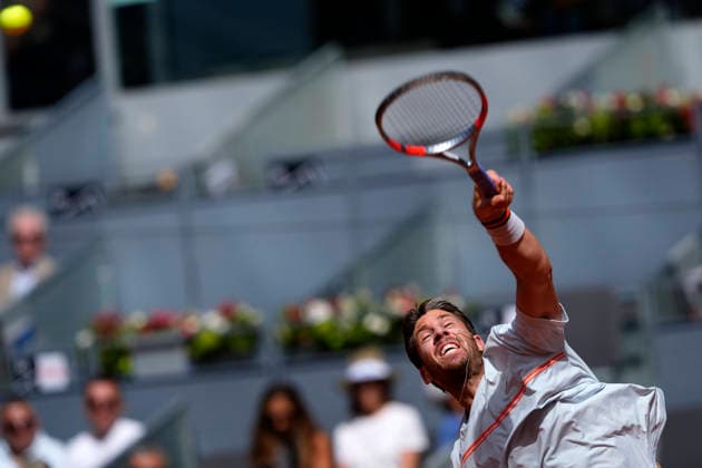 MADRID OPEN TENNIS 2026. ATP, Tennis Herren SINNER ¢ ITA v NORRIE ¢ GBR Cameron Norrie, Great Britain, during Madrid Open Tennis 2025 match. April 28, 2026.(ALTERPHOTOS Acero) MadridSpain  Copyright: xAcerox