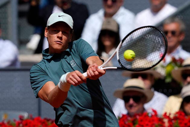 MADRID OPEN TENNIS 2026. ATP, Tennis Herren SINNER ¢ ITA v NORRIE ¢ GBR Jannik Sinner, Italy, during Madrid Open Tennis 2025 match. April 28, 2026.(ALTERPHOTOS Acero) MadridSpain  Copyright: xAcerox