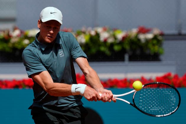 MADRID OPEN TENNIS 2026. ATP, Tennis Herren SINNER ¢ ITA v NORRIE ¢ GBR Jannik Sinner, Italy, during Madrid Open Tennis 2025 match. April 28, 2026.(ALTERPHOTOS Acero) MadridSpain  Copyright: xAcerox