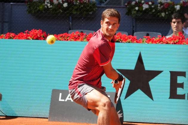 Vit Kopriva (CHE) vs Rafael Jodar (ESP) during Masters Series Madrid 2026 in Madrid, 28 April 2026. Cordon Press 