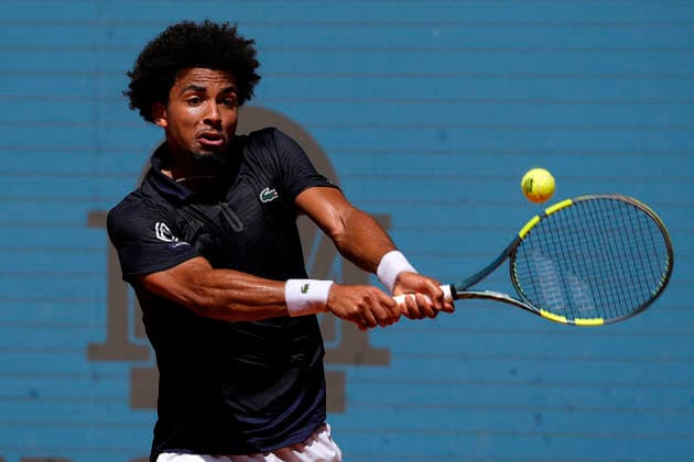 MADRID OPEN TENNIS 2026. ATP, Tennis Herren FILS ¢ FRA v ETCHEVERRY ¢ ARG Arthur Fils, France, during Madrid Open Tennis 2025 match. April 28, 2026.(ALTERPHOTOS Acero) MadridSpain  Copyright: xAcerox
