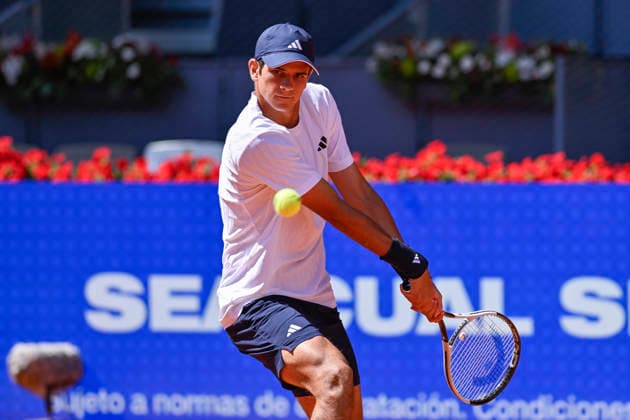 April 28, 2026, Madrid, Madrid, Spain: RAFAEL JODAR of Spain †ADIDAS during the Mutua Madrid Open 2026, ATP, Tennis Herren Masters 1000 and WTA, Tennis Damen 1000 tennis tournament, celebrated at Caja Magica on April 28, 2026 in Madrid, Spain. Madrid Spain - ZUMAc312 20260428_zsp_c312_377 Copyright: xOscarxManuelxSanchezx
