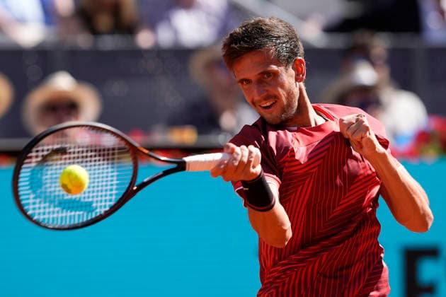Vit Kopriva, Czech Republic, during Madrid Open Tennis 2025 match. April 28, 2026. (20260428894)