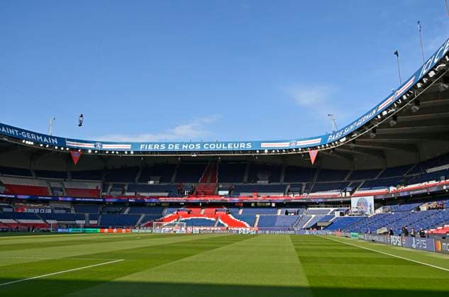 RECORD DATE NOT STATED 28.04.2026, Fussball UEFA Championsleague 2025 2026: Halbfinale Hinspiel, Paris St. Germain - FC Bayern München, im Stadion Parc de Princes in Paris (Frankreich). Stadionansicht innen