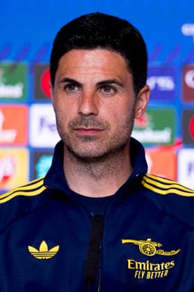 UEFA champions league - Atletico de Madrid vs Arsenal MADRID,SPAIN - 28 April:Head coach of Arsenal Mikel Arteta during the pre-match press conference, PK, Pressekonferenz of the UEFA Champions League 2025 26 semifinal first Leg match between Atletico de Madrid and Arsenal at Riyadh Air Metropolitano Stadium. (Photo by Guille Martinez f22photo) Madrid Riyadh Air Metropolitano Stadium Spain Copyright: xGuillermoxMartinezx