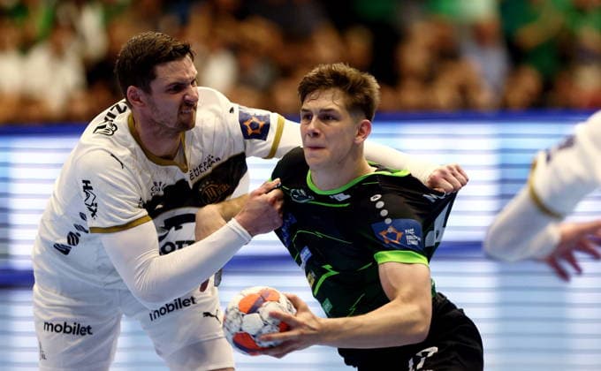 Croatia, Nasice, 280426. Handball match of the quarterfinals of the European League, Nexe - Kiel. In the photo: Matko Moslavac. Photo: Marin Franov CROPIX Copyright: xxMarinxFranovx nexe_kiel46-280426