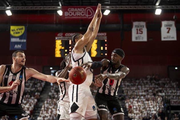 Besiktas GAIN v Cosea JL Bourg - EuroCup Final BOURG-EN-BRESSE, FRANCE - APRIL 28: Jonah Mathews of Besiktas GAIN in action during EuroCup basketball final match between Besiktas GAIN and Cosea JL Bourg at the Ekinox in Bourg-en-Bresse France on April 28, 2026. Elyxandro Cegarra Anadolu Bourg-en-Bresse France. Editorial use only. Please get in touch for any other usage.  Copyright: x2026xAnadoluxElyxandroxCegarrax