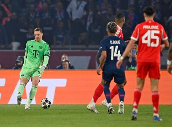 28.04.2026, Fussball UEFA Championsleague 2025 2026: Halbfinale Hinspiel, Paris St. Germain - FC Bayern München, im Stadion Parc de Princes in Paris (Frankreich). Torwart Manuel Neuer (FC Bayern München)