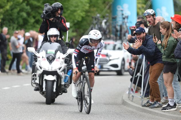 28.04.2026 Villars-sur-Glane, SCHWEIZ, Tour de Romandie 2026 Prolog Villars sur Glane - Villars sur Glane Tadej Pogacar SLO Team UAE Emirates