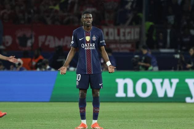 PSG - BAYERN PHOTOPQR LE PARISIEN LP Fred Dugit (Staff) ; Paris ; 28 04 2026 ; Sports Parc des Princes, Paris (XVIe), le 28 04 2026 Demi-finale aller de ligue des Champions Psg-Bayern Munich Ousmane Dembélé (10) LP Fred Dugit Paris, France, april 28th 2026. Champions League. Semi-final (First leg) Paris PSG - Bayern Munich.