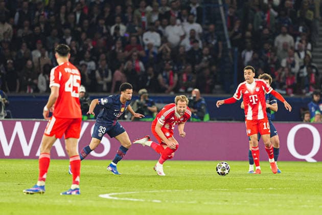 Warren Zaire-Emery (Paris St. Germain, 33), Harry Kane (FC Bayern München, 09) FRA, Paris St. Germain vs. FC Bayern München, Fussball, UEFA Champions League, Halbfinale, Spielzeit 2025 2026, 28.04.2026 FRA, Paris St. Germain vs. FC Bayern München, Fussball, UEFA Champions League, Halbfinale, Spielzeit 2025 2026, 28.04.2026 Paris Copyright: xEibner-Pressefoto MarcelxvonxFehrnx EP_MFN